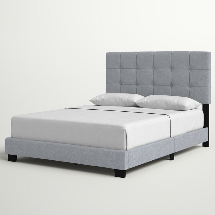 Finnigan tufted upholstered low store profile standard bed